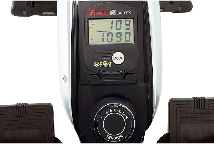 Fitness Reality Magnetic Rowing machine display