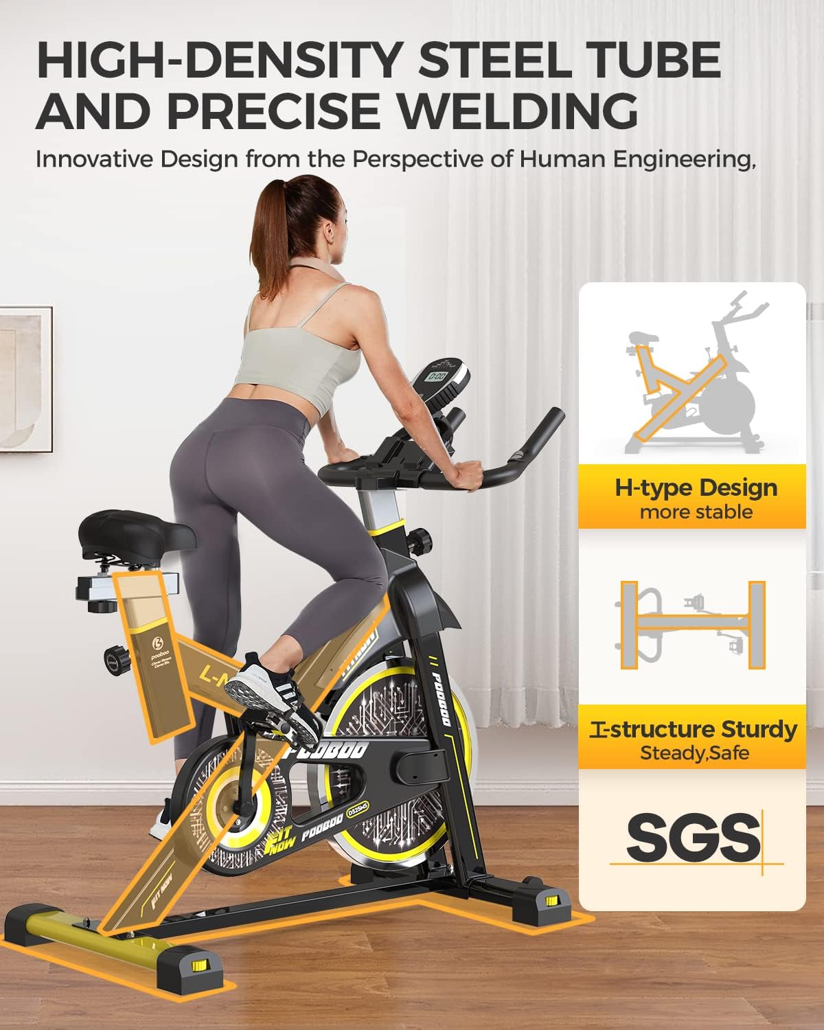 pooboo Resistance Indoor Cycling Bike review