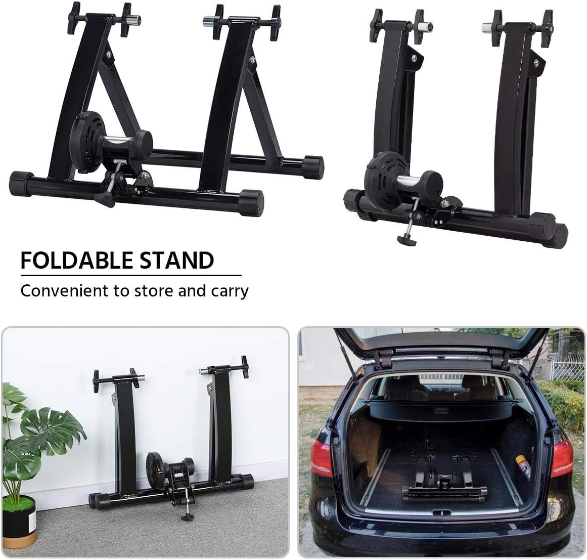 Yaheetech Bike Trainer Stand Premium Steel Bike Bicycle Indoor