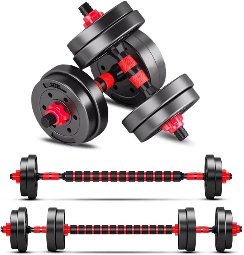 BCBIG Adjustable-Dumbbells-Sets, 20/30/40/60/80lbs Free Weights-Dumbbells Set of 2 Convertible To Barbell A Pair of Lightweight for Home Gym,Women and Men Equipment