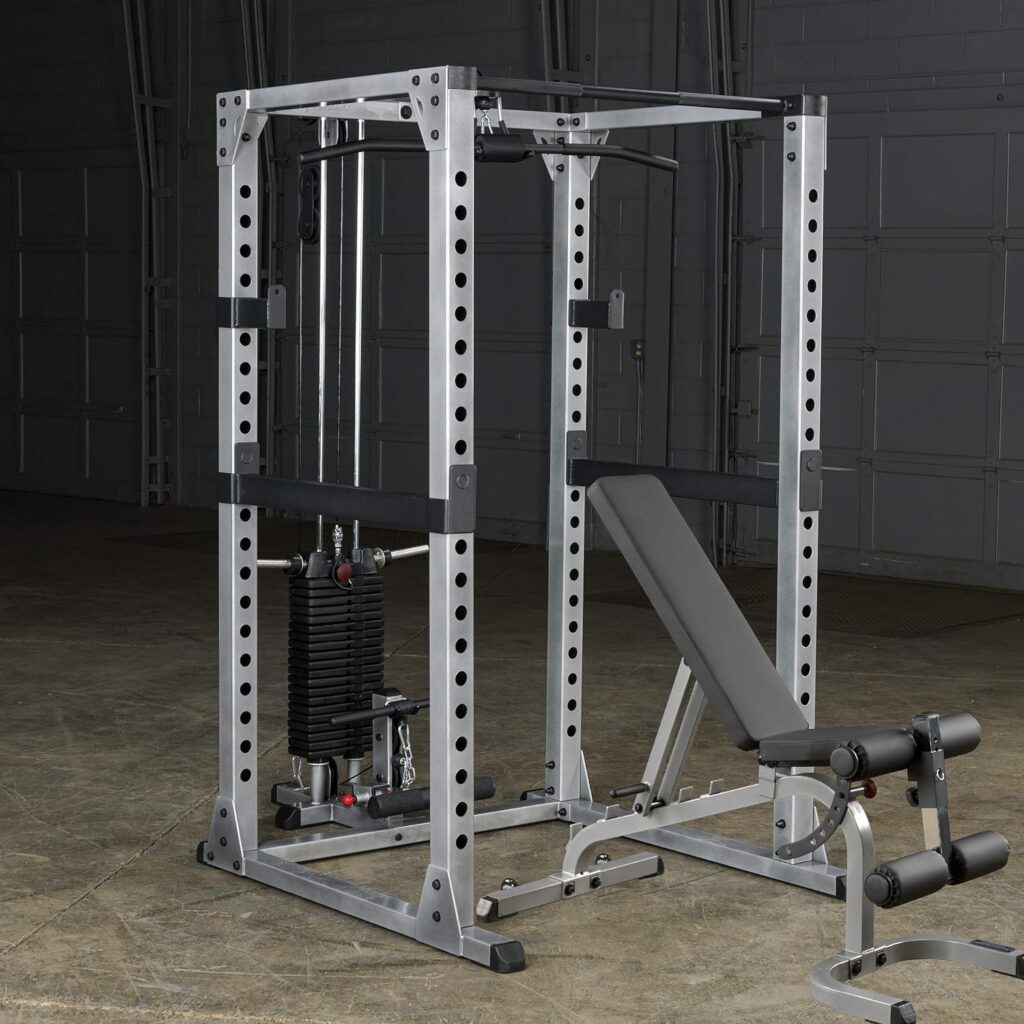 Body-Solid GPR378P4 Pro Power Rack Package for Weight Training, Home and Commercial Gym