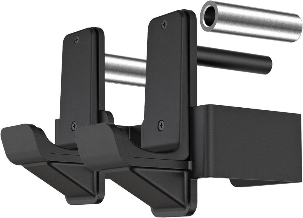 Kipika J-Hooks for 2x2and 3x3 Power Rack - Bottom Reinforced Steel Hooks with Rubber Pad - Set of 2