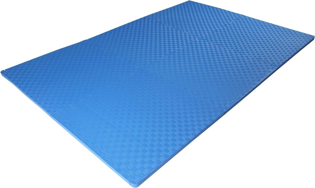 BalanceFrom Puzzle Exercise Mat with EVA Foam Interlocking Tiles for MMA, Exercise, Gymnastics and Home Gym Protective Flooring, Multiple Sizes