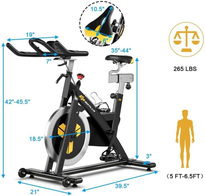 LazyFit™ Magnetic Exercise Bike Fixed Belt Drive Indoor Bicycle