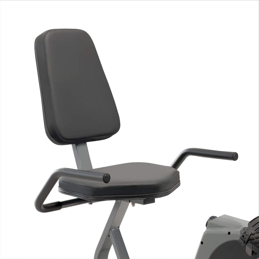 Marcy Magnetic Recumbent Exercise Bike For Home and Home Gym, With Digital Monitor And Quick Adjustable Seat NS-1206R