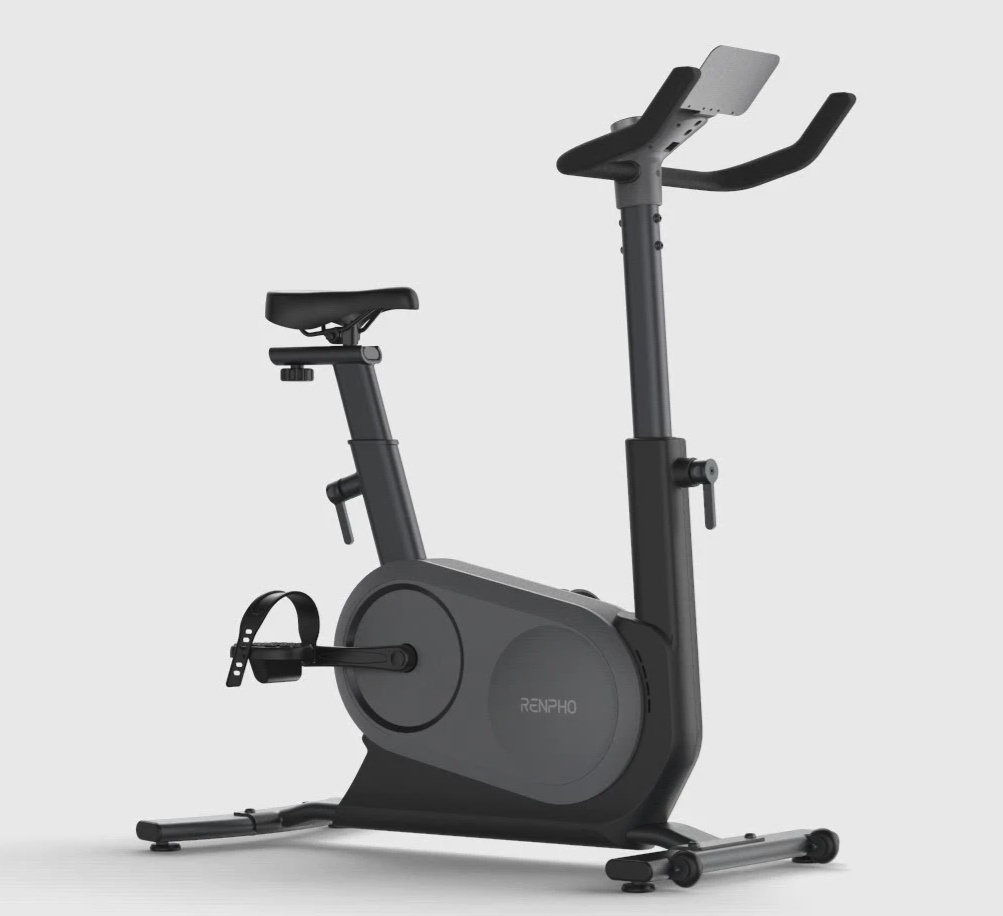 MERACH Exercise Bike, Bluetooth Stationary Bike for Home with Exclusive APP, Indoor Cycling Bike with Magnetic Resistance, 330lbs Weight Capacity, iPad Holder