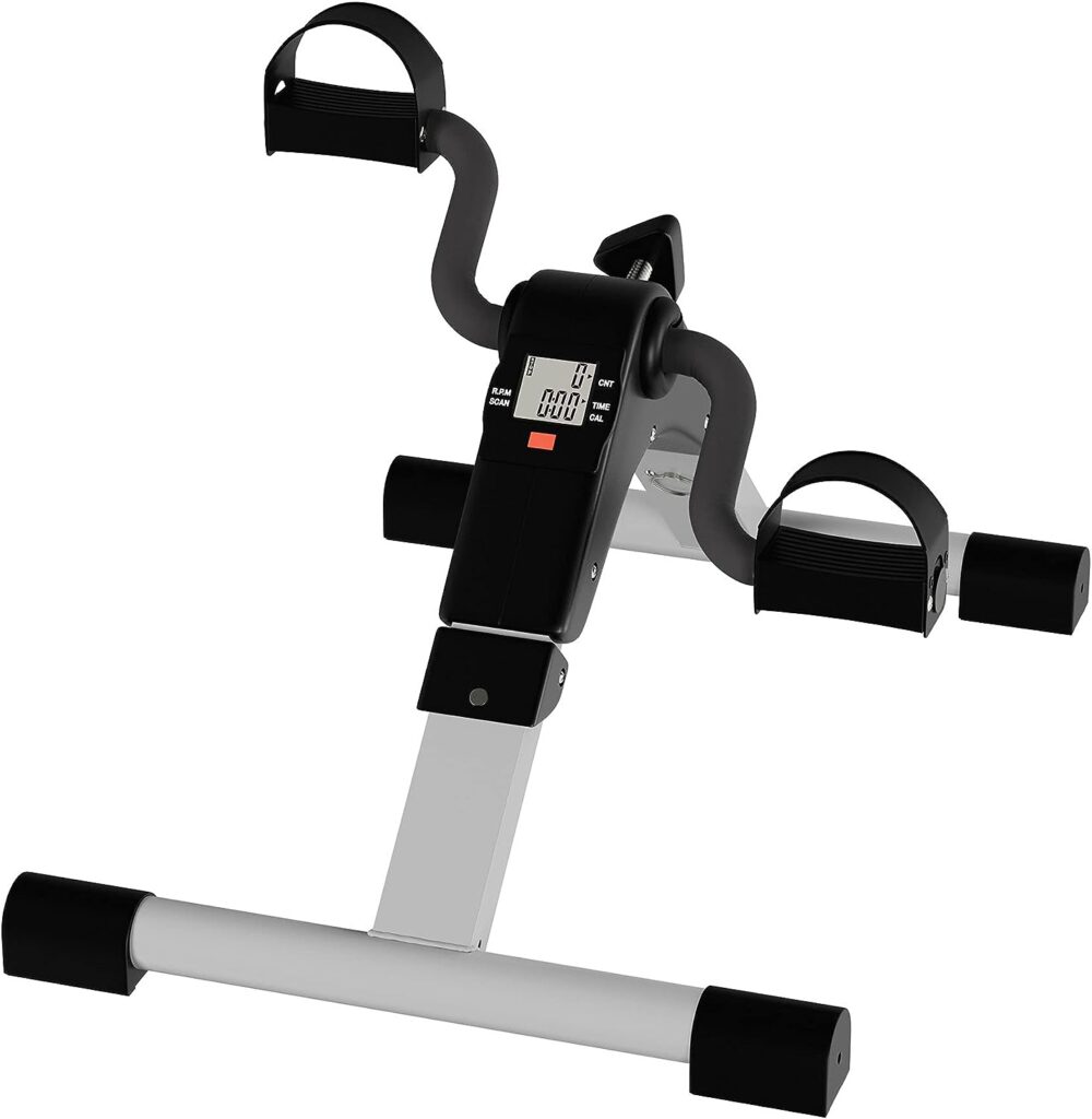 Portable Under Desk Stationary Fitness Machine Collection - Indoor Exercise Pedal Machine Bike for Arms, Legs, Physical Therapy or Calorie Burn by Wakeman Fitness