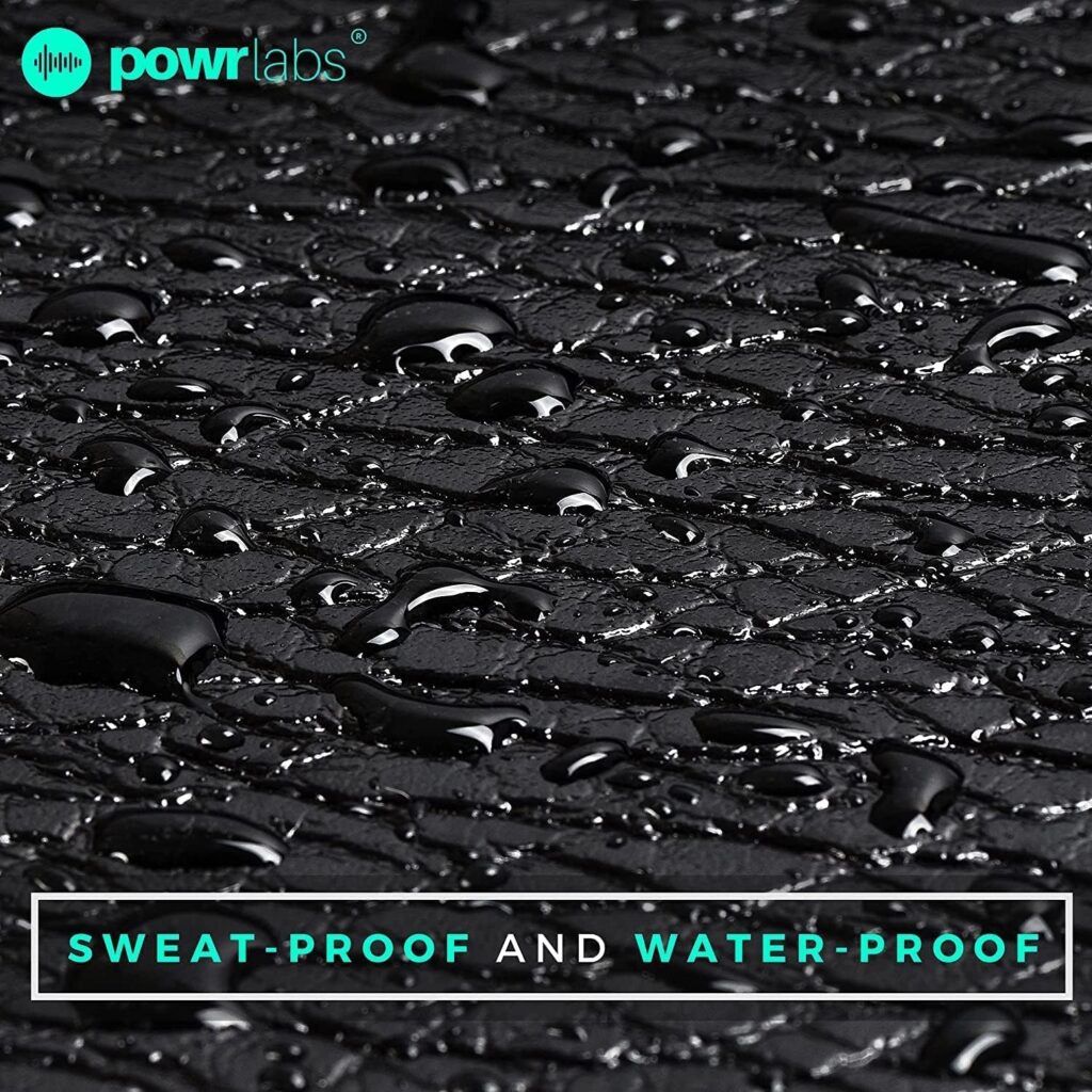 POWR LABS Sweat Proof Exercise Bike Mat, Stationary Bike Mat, Indoor Bike Mat, Exercise Bike Mats, Bike Mat Indoor Cycling, Exercise Bike Mat for Carpet Works with Peloton Bike Mat Wahoo Kickr