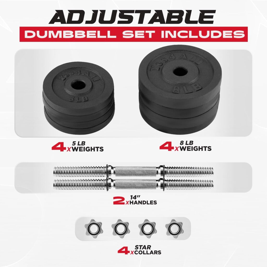 Yes4All Dumbbell Adjustable