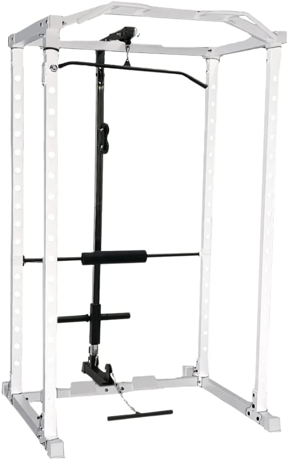 HulkFit Pro Series 2.35 x 2.35 Power Cage and Squat Rack for Home and Garage Gym - Multi Color