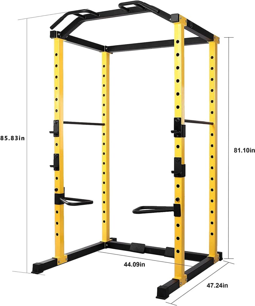 HULKFIT 2.35 x 2.35 Home Gym Power Cage with Optional Attachments