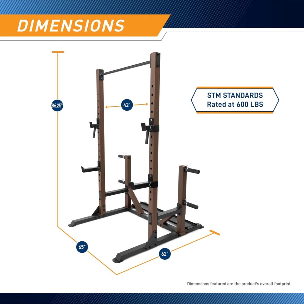 Steelbody Squat Rack Utility Trainer with Weight Storage Posts STB-98010