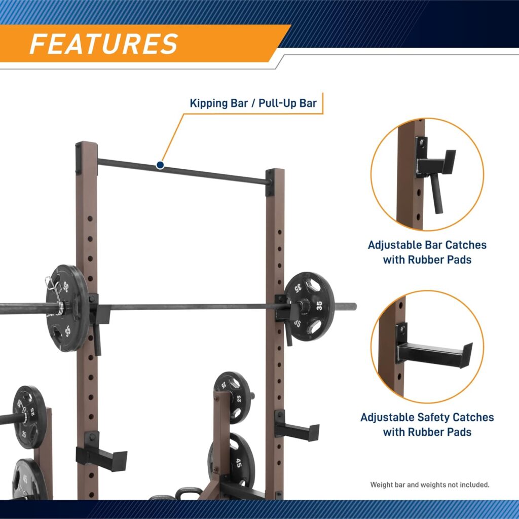 Steelbody Squat Rack Utility Trainer with Weight Storage Posts STB-98010