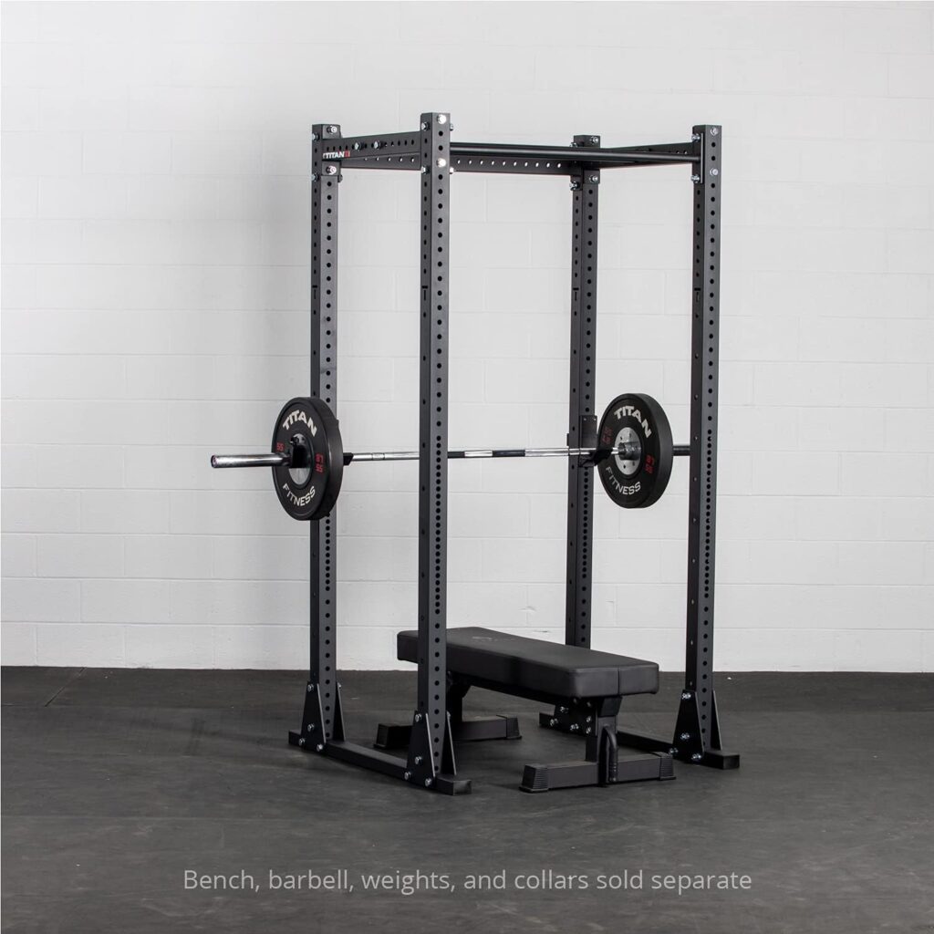 Titan Fitness X-3 Series Flat Foot Power Rack 91-in. H 30-in. D